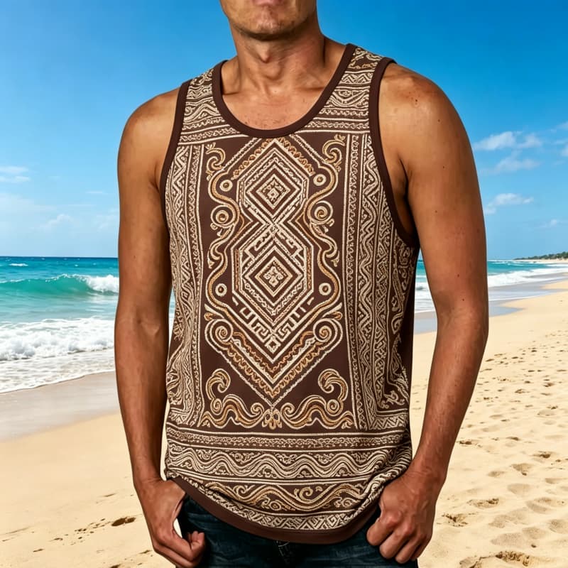 A unique tribal art printed ve - огляд і ціна Outdoor Adventure Vacations
