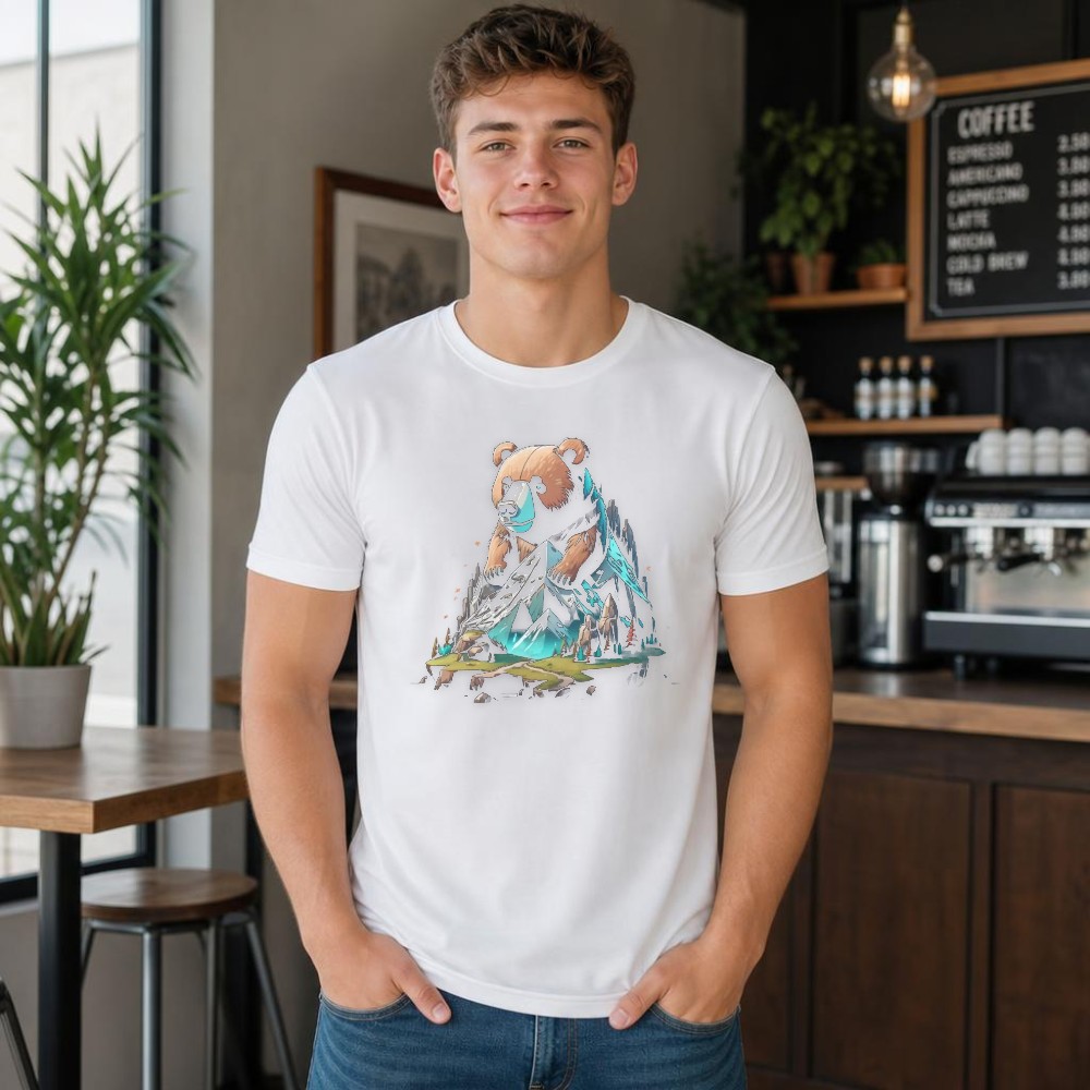 Men T Shirt Bear Mountain Grap - огляд і ціна Outdoor Adventure Vacations
