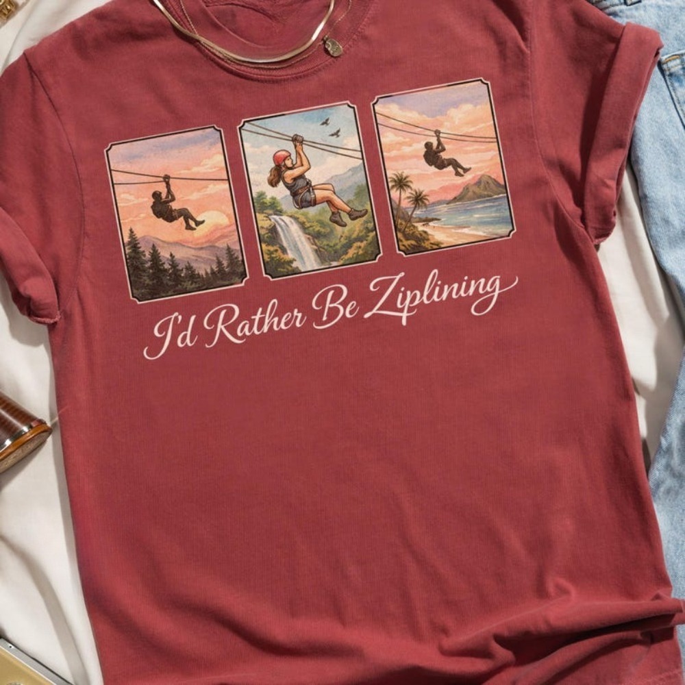 I'd Rather Be Ziplining T-Shir - огляд і ціна Outdoor Adventure Zipline