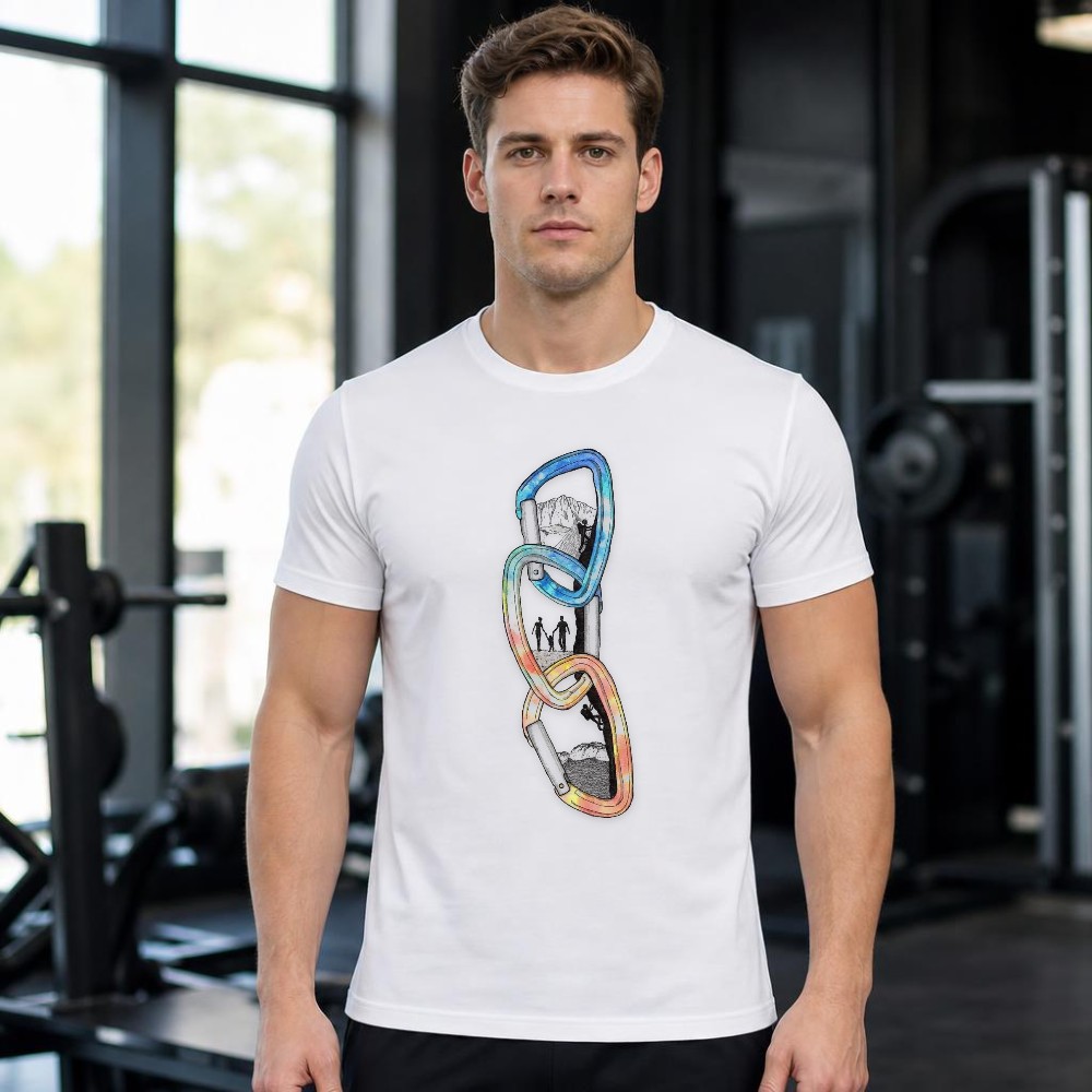 Men T Shirt Mountain Climbing  - огляд і ціна Outdoor Adventure Vacations